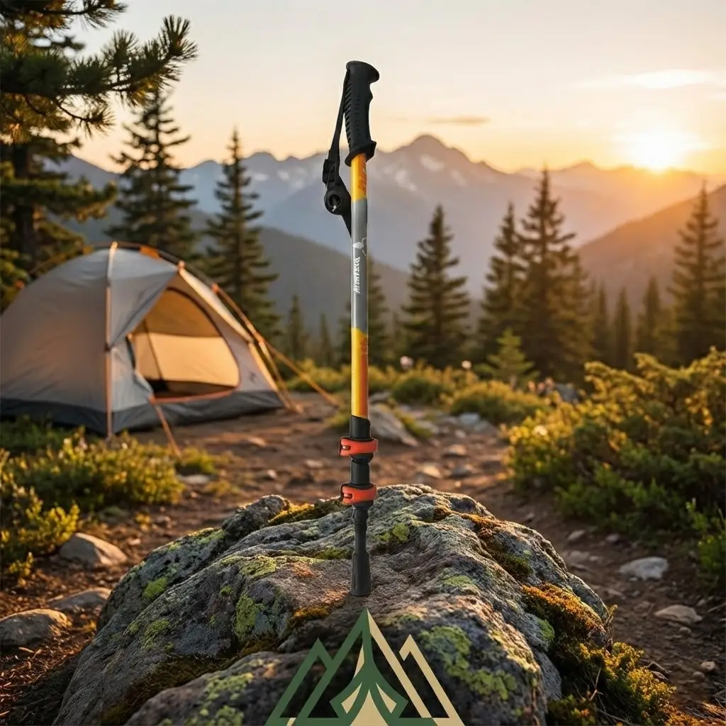 عصای کوهنوردی کلیپسی پکینیو مدل 7075 Pekynew - مشکی