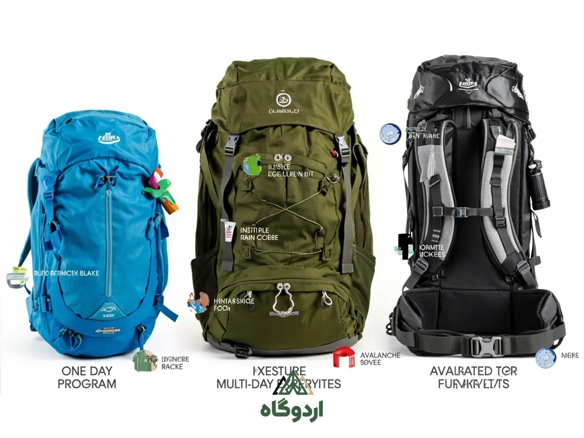 چک‌لیست چیدمان کوله برای برنامه‌های مختلف کوهنوردی