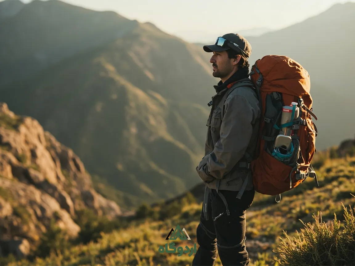 نمونه چیدمان اصولی کوله پشتی کوهنوردی در طبیعت ایران