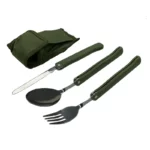 مجموعه قاشق و چنگال و چاقوی سفری مدل کمپینگ