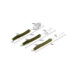 مجموعه قاشق و چنگال و چاقوی سفری مدل کمپینگ - تصویر 3