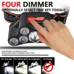 چراغ پیشانی مدل هفت ال ای دی شارژی کد F-T26 - تصویر 3