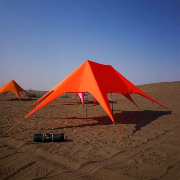 اُردوگاه 18 سایبان ستاره ای کمپینگ استارتنت دابل دیلور مدل دو ستون 1 600x600 1